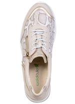 Waldl&auml;ufer, bequeme Damen-Schn&uuml;rschuhe, Weite H, mit herausnehmbarem Fussbett BEIGE-GOLD