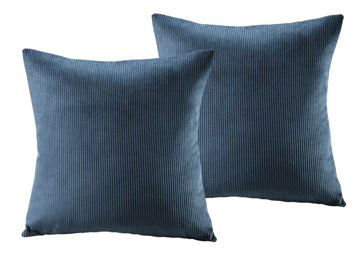 Sesselschoner, TV-Sesselschoner, Couchschoner, Armlehnenschoner und Kissenbez&uuml;ge in Cordoptik PETROL