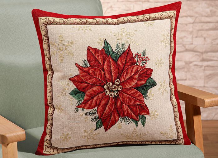 Kissenbezug mit sch&ouml;nem Glanzgarn und Reissverschluss 