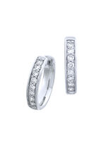 Creolen mit lupenreinen Brillanten 