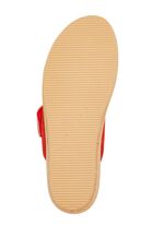 ELENA EDEN-Pantolette aus Veloursleder ROT