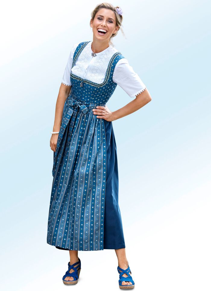 Dirndl mit Sch&uuml;rze und Schmuckanh&auml;nger 