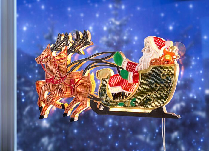 Beleuchtetes Fensterbild 