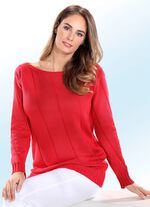 Pullover mit diagonalem Strukturmusrer 