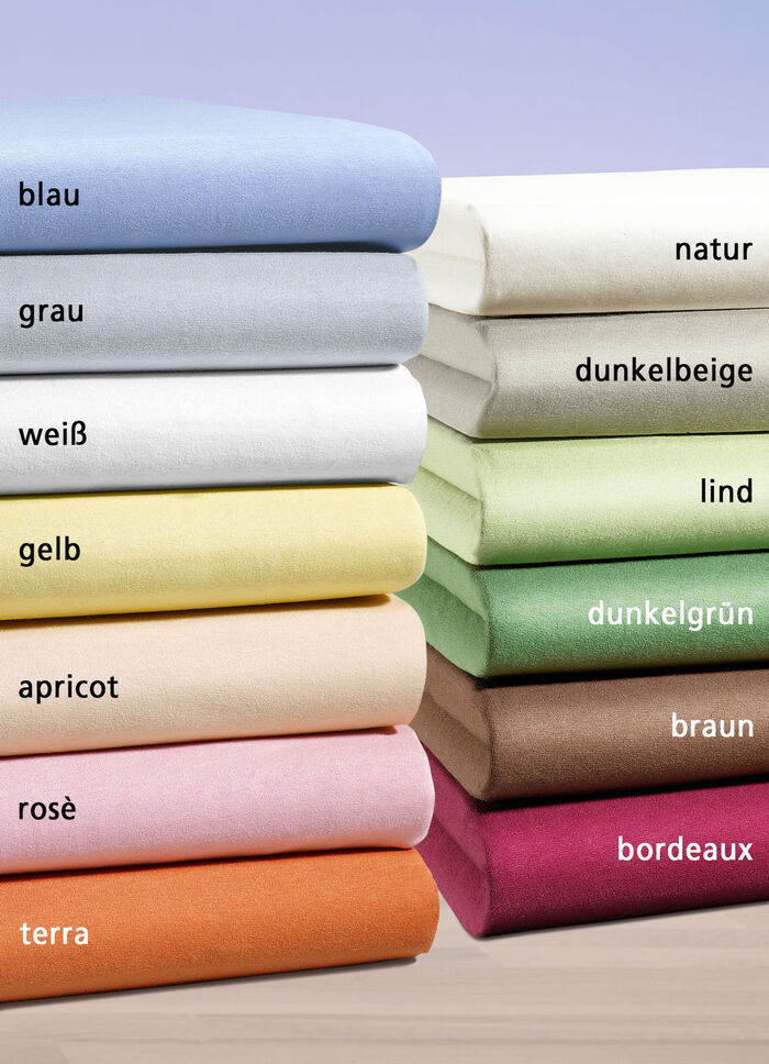 irisette Mako-Jersey-Spannbetttuch in verschiedenen Farben APRICOT