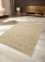 Handgewebte Brücken und Teppiche aus Schurwolle NATUR