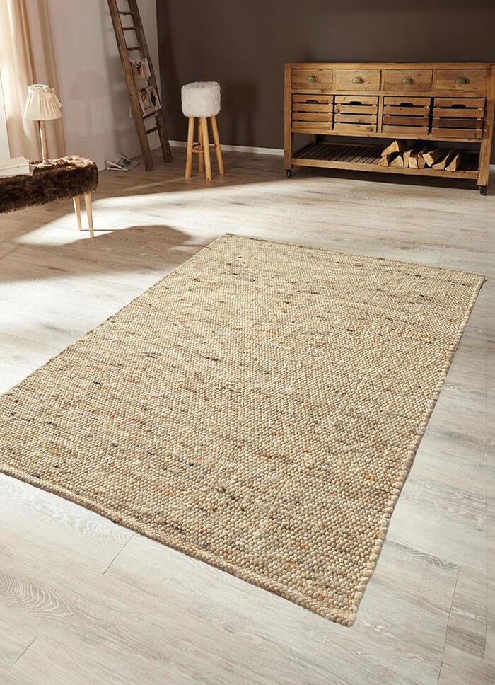 Handgewebte Brücken und Teppiche aus Schurwolle NATUR