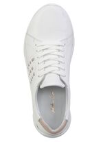 Andrea Conti Schn&uuml;rschuh aus Nappaleder mit Kontrastdurchz&uuml;gen 