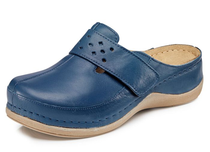 ELENA EDEN Clog mit Klettverschluss JEANSBLAU