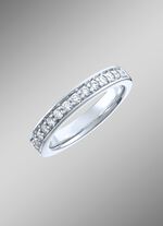 Platin Memoire-Ring mit lupenreinen Brillanten 