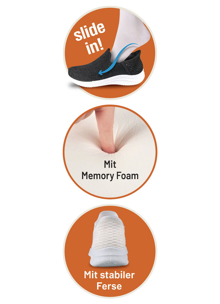 Komfort-Sliding Sneaker mit Stretch-Fit Passform 