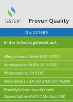 Erstklassige Daunendecken-&laquo;Sonderserie blau & creme&raquo; aus dem Schwarzwald 
