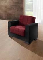 Moderne Polsterm&ouml;bel  SCHW.-BORDEAUX