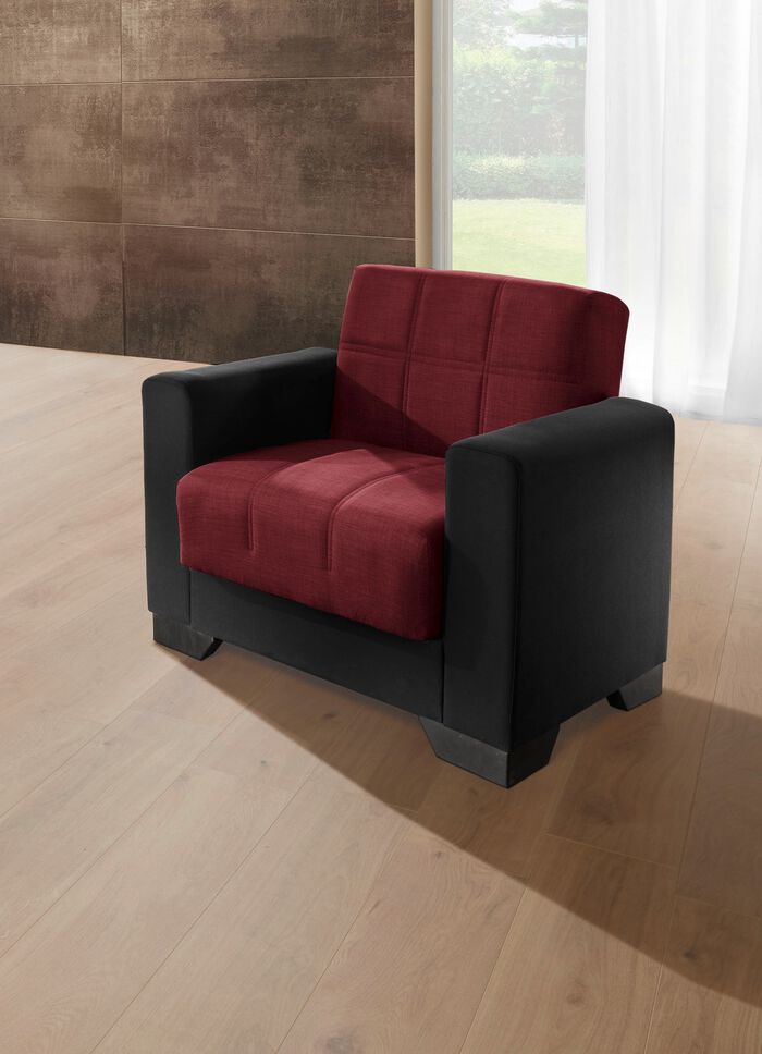 Moderne Polsterm&ouml;bel  SCHW.-BORDEAUX