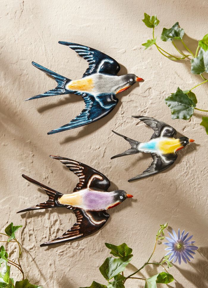 Wanddeko Schwalbe, 3er-Set 