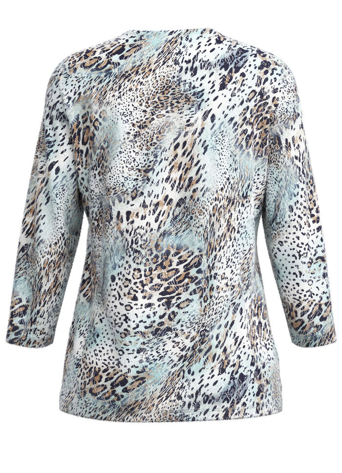 Pullover in Jacquard-Feinstrick 