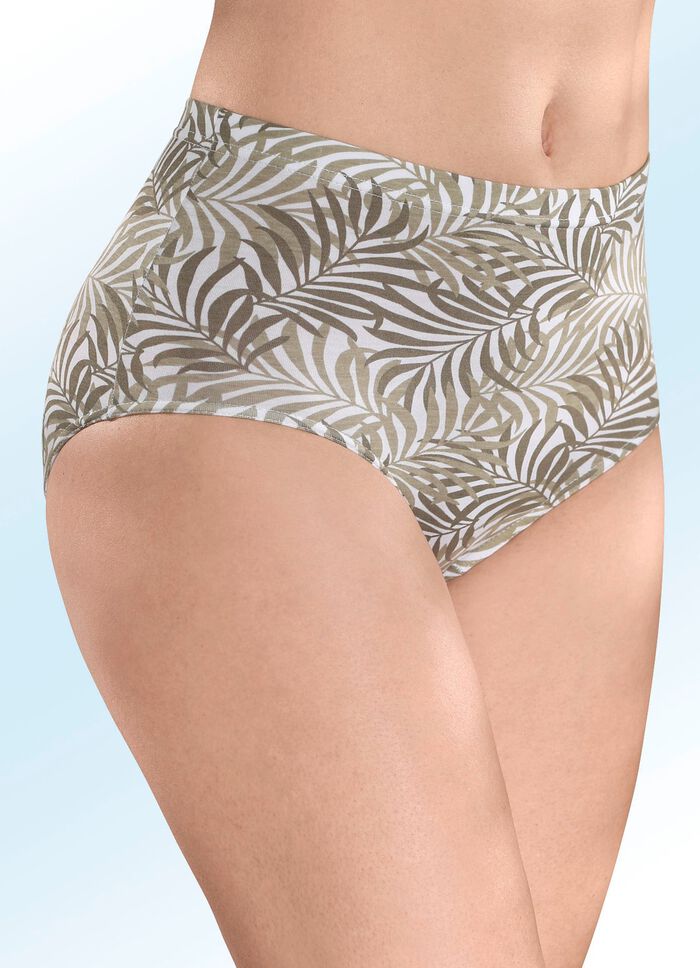 Viererpack Slips mit h&uuml;bschem Dessin 