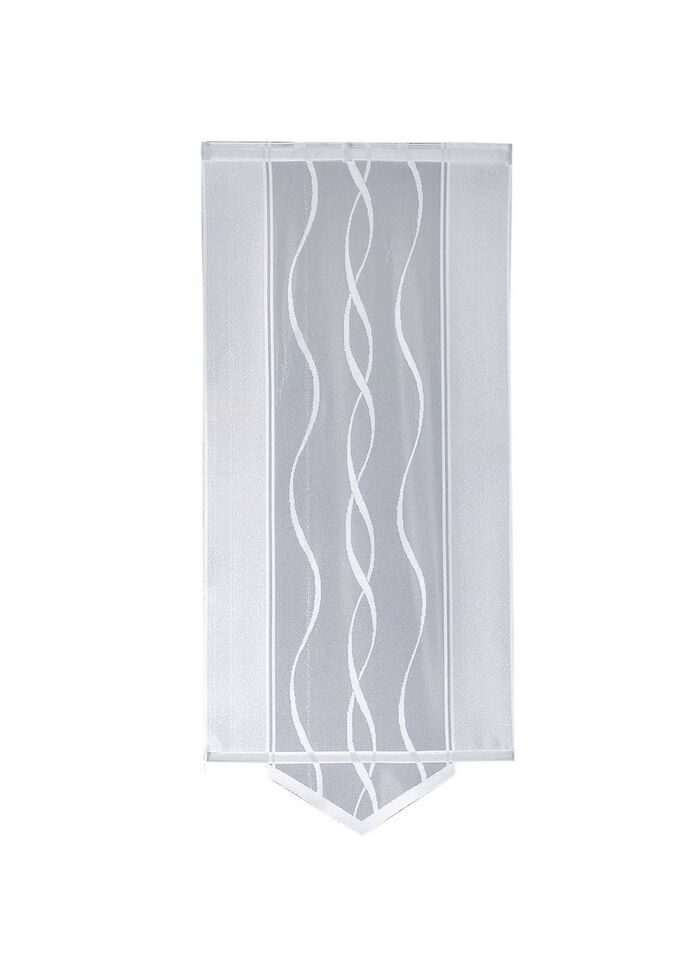 Schiebevorhang Welle mit Dreiecksabschluss, verschiedene Farben SILBER