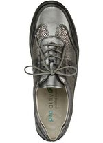 Waldl&auml;ufer, bequeme Damen-Schn&uuml;rschuhe, Weite H, mit herausnehmbarem Fussbett ALTSILBER