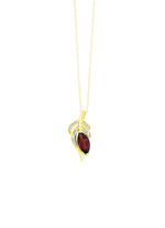 Anhänger mit Diamanten und echt Granat