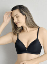 Sassa BH mit vorgeformten Cups SCHWARZ