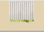 Store mit Öko-Soft-Bleileinen-Abschluss WEISS-BEIGE