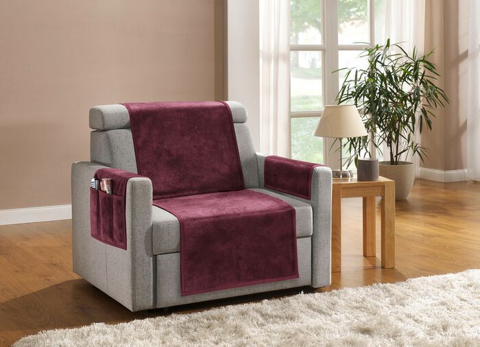 Wohnaccessoires mit Bandeinfassung ROT