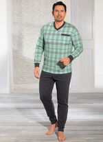 Pyjama mit V-Ausschnitt und Brusttasche 