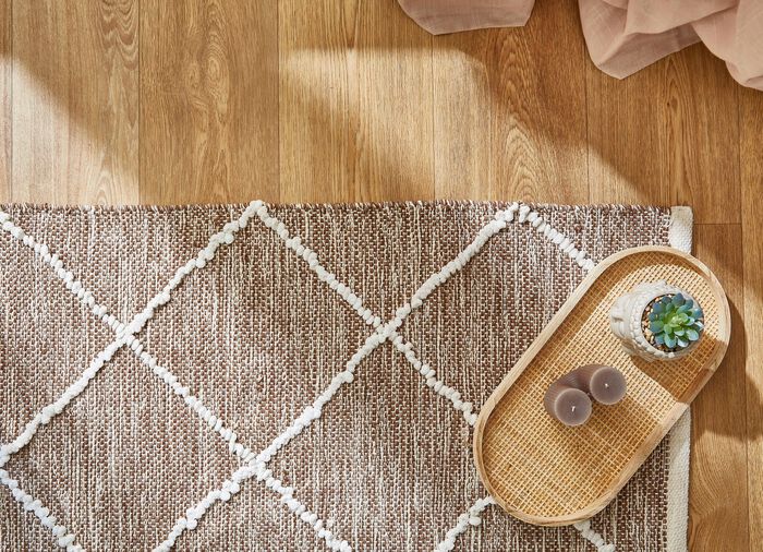 Moderne Br&uuml;cken und Teppiche aus 100% Baumwolle 