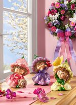 Fr&uuml;hlingselfen von Hand bemalt, 3er-Set 