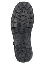 Wetterfeste Stiefelette mit zwei Reissverschl&uuml;ssen SCHWARZ