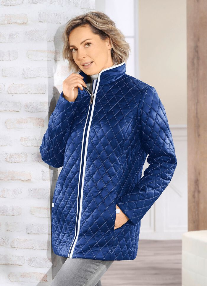 Jacke mit Rautenstepp 