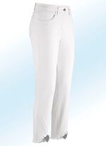 Hose in 7/8-L&auml;nge mit interessantem Fransenabschluss 