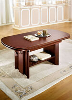 Höhenverstell- und ausziehbarer Couchtisch NUSSBAUM