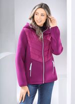 Jacke im Materialmix 