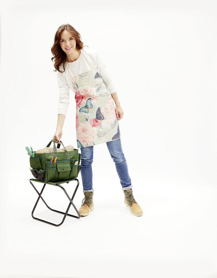 Gartenhocker mit Tasche