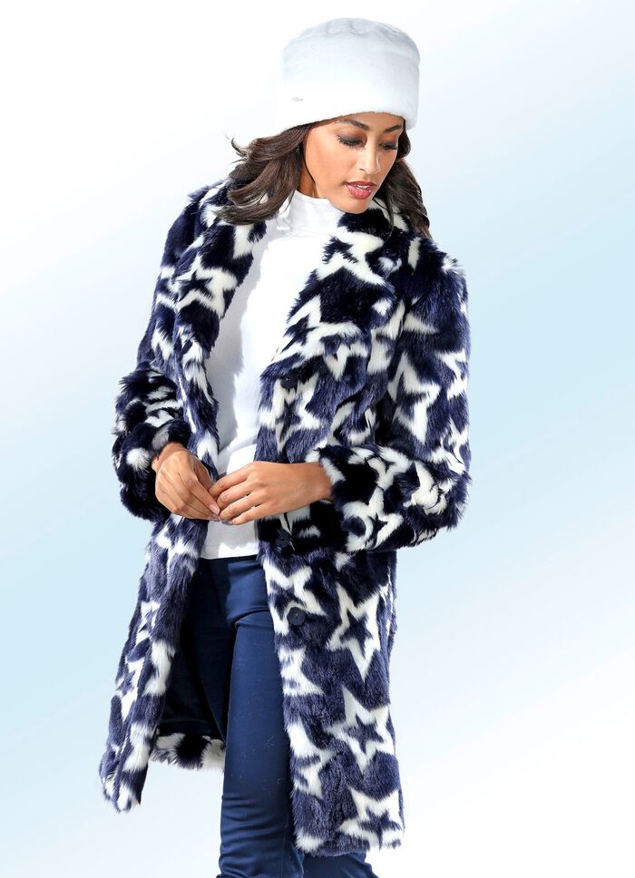 Kurzmantel mit zauberhaftem Sterne-Dessin 