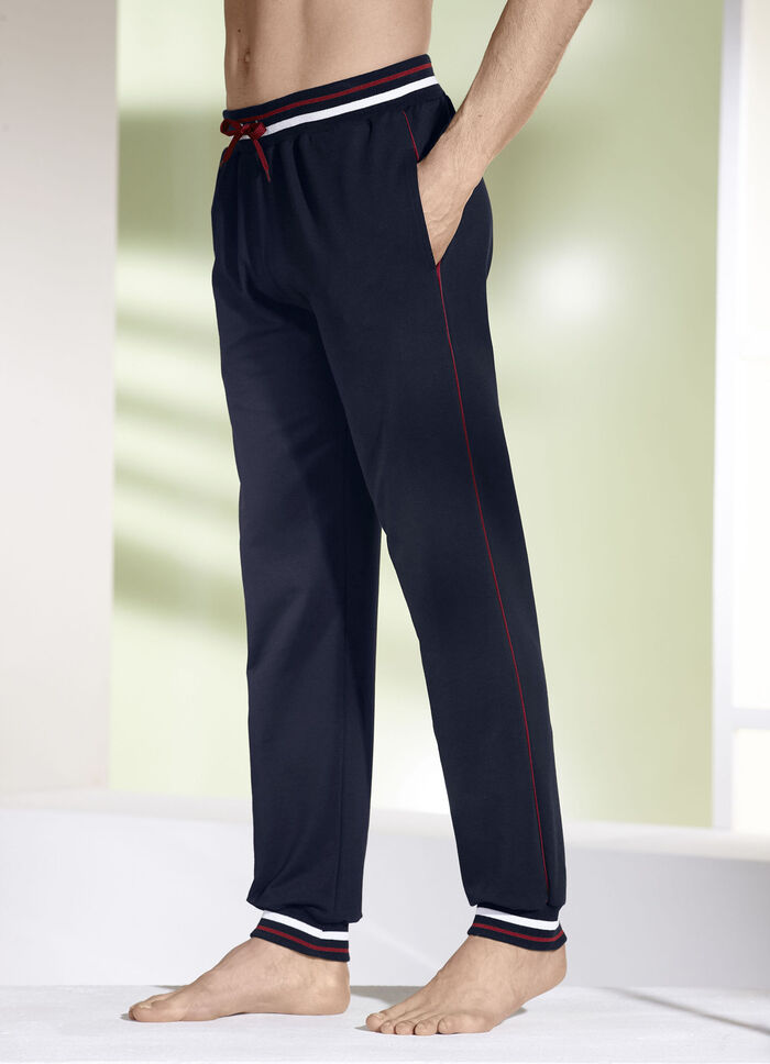Hose mit Ripp-Bündchen MARINE