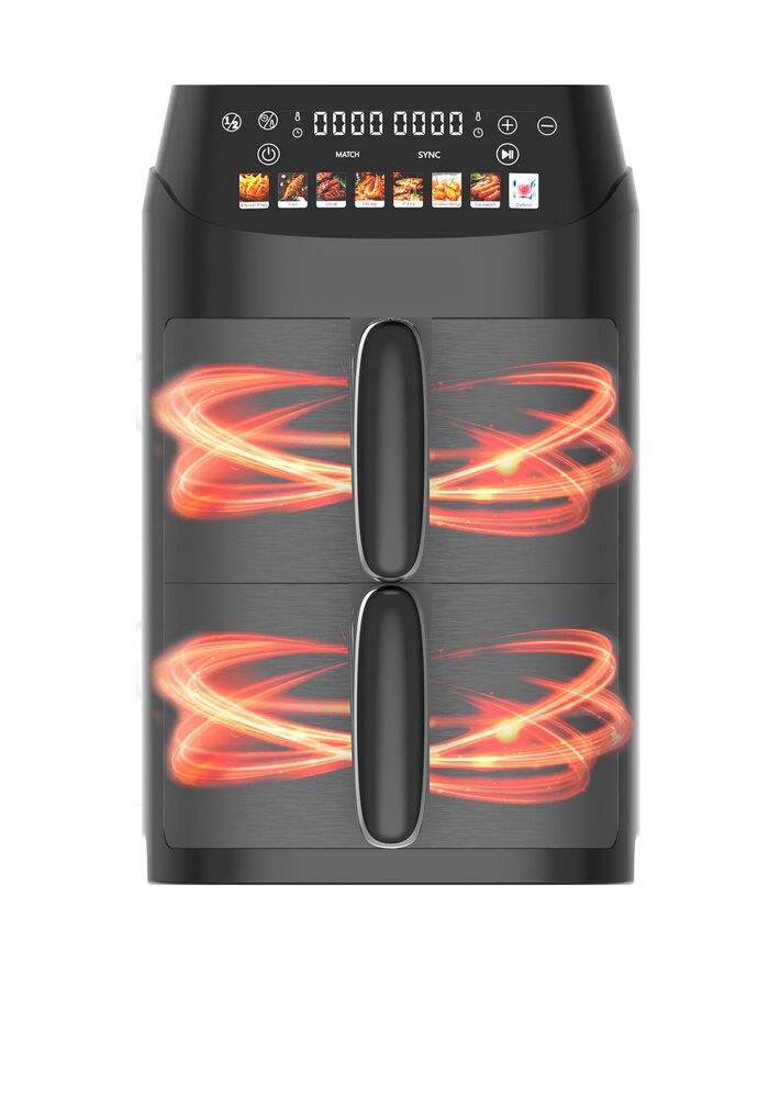 Digitale Doppelkammer-Heissluftfritteuse 