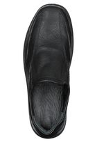 GINO GALANTE, klassische Herren-Slipper, mit herausnehmbarem Fussbett SCHWARZ