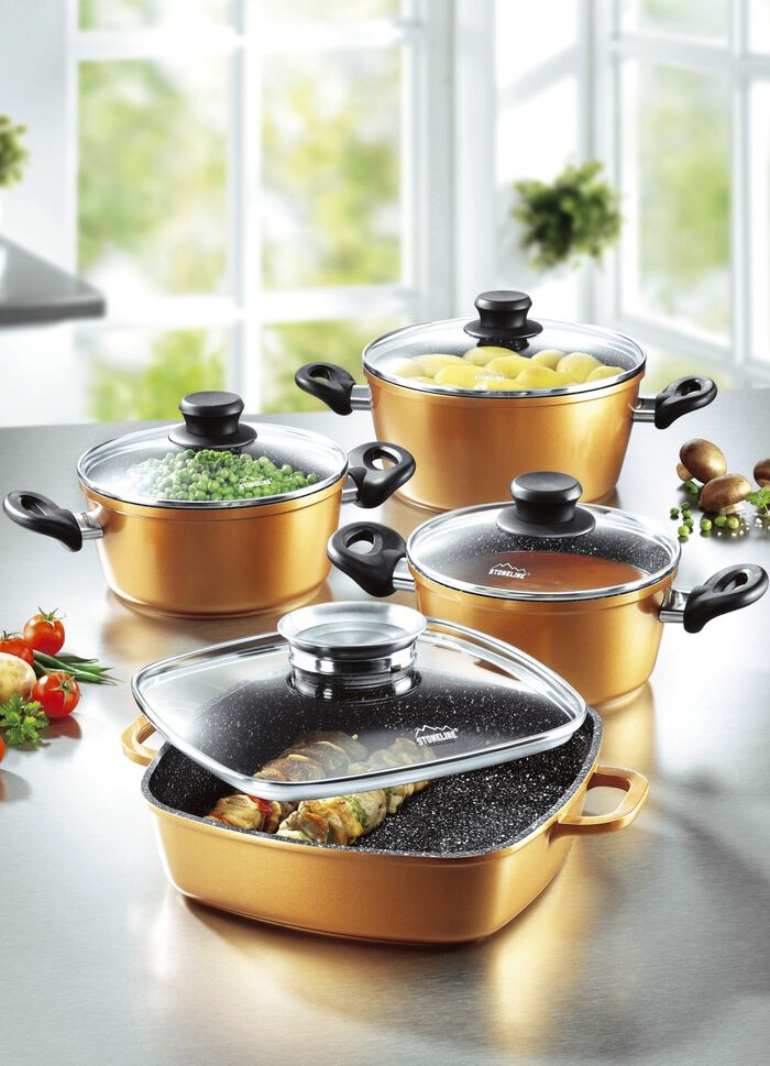 Stoneline &ndash; Topf-Set, 10-teilig: Eine Anschaffung f&uuml;rs Leben 