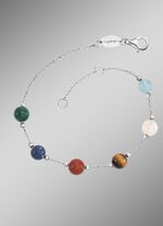 Powerful Stone Armband mit 6 echten Edelsteinen 