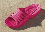 Badeschuhe mit Massage-Fussbett FUCHSIA