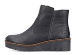 Rieker, gefütterte Damen-Stiefeletten, Winterschuhe, mit Reissverschluss SCHWARZ