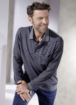 Poloshirt in 2 Farben MARINE-GRAU