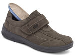 Slipper mit verstellbarem Klettverschluss TABAK