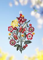 Fensterbild &laquo;Blumen&raquo; 