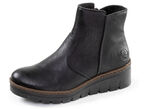 Rieker, gefütterte Damen-Stiefeletten, Winterschuhe, mit Reissverschluss SCHWARZ