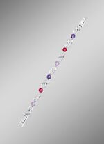 Armband mit Kristallen in Pink 