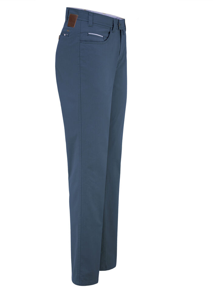 «Brühl»-Hose mit Bundübertritt in 3 Farben DUNKELBLAU